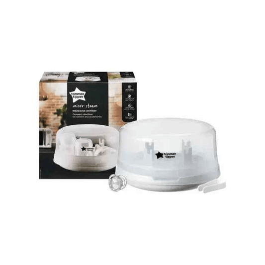 Tommee Tippee Microwave Steriliser - Compact Baby Bottle Sterilizer and Pacifier Cleaner for Fast, Chemical - Free Sterilization - Adenzo Comfies