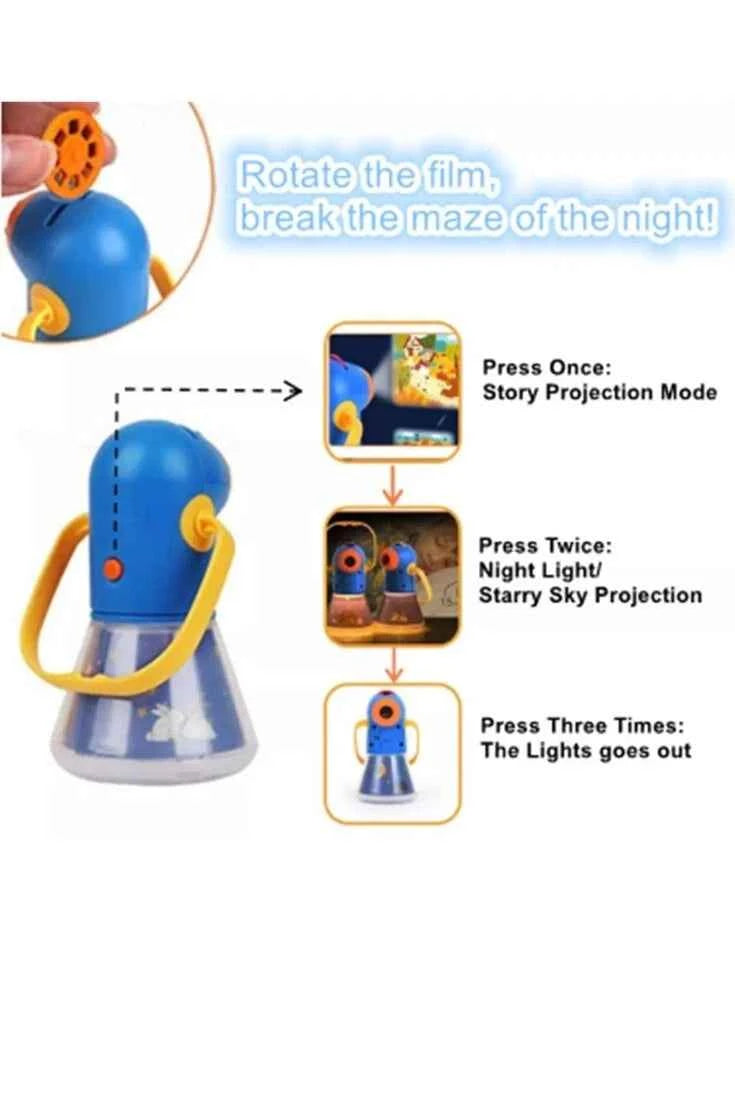 Mideer Kid’s Storybook Torch‑Light Projector with 12 Story Reels (MD1103)