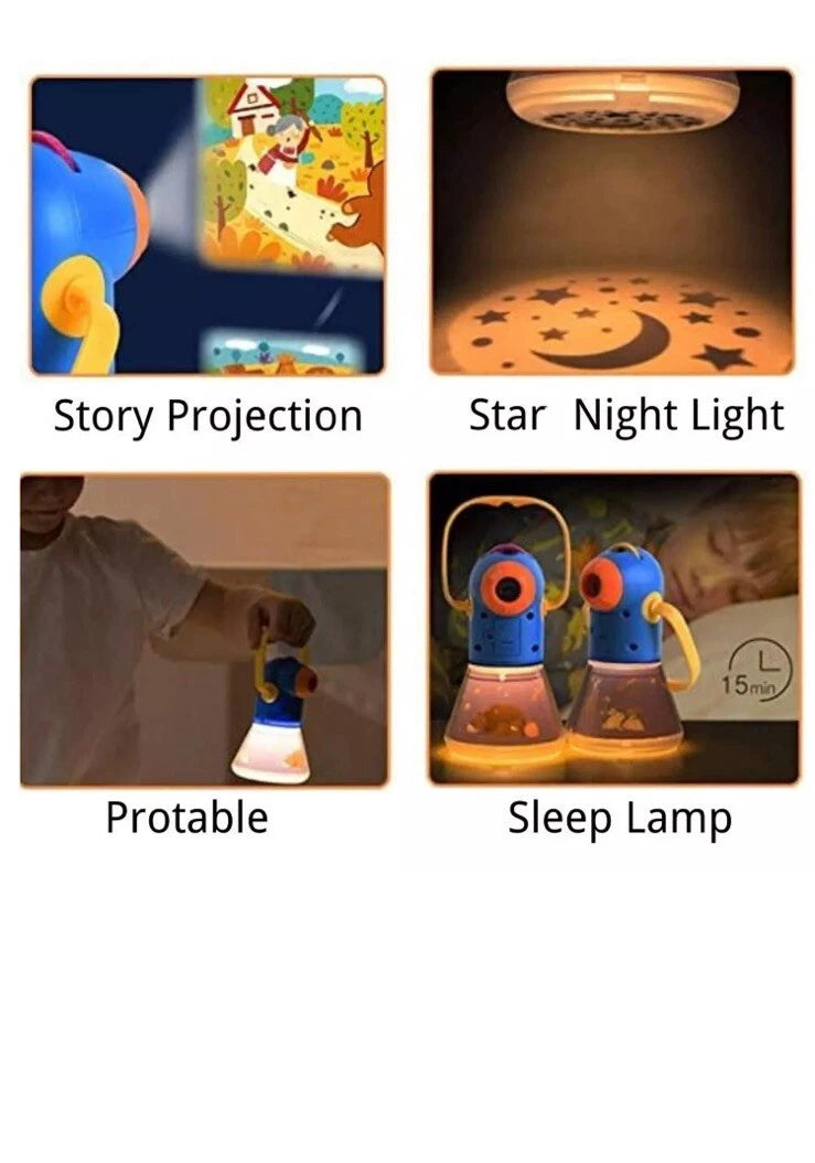 Mideer Kid’s Storybook Torch‑Light Projector with 12 Story Reels (MD1103)