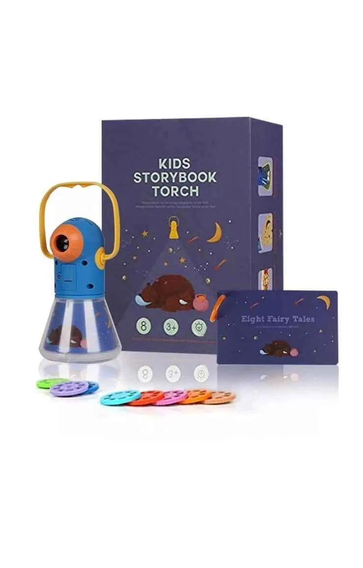 Mideer Kid’s Storybook Torch‑Light Projector with 12 Story Reels (MD1103)