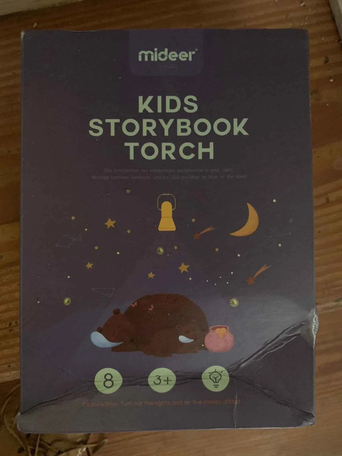Mideer Kid’s Storybook Torch‑Light Projector with 12 Story Reels (MD1103)