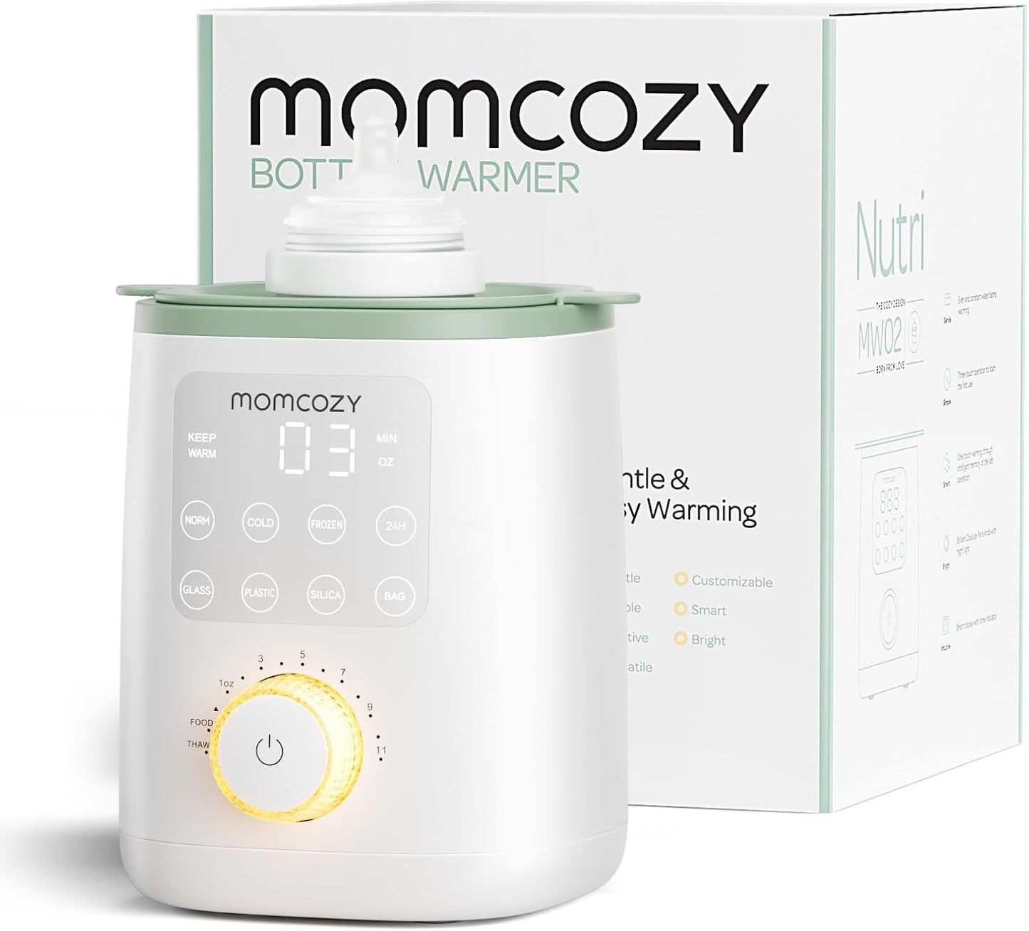 Momcozy Nutri Bottle Warmer – 9-in-1 Baby Bottle Warmer with Night Light & Precise Temperature Control