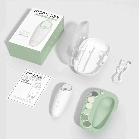 Momcozy Baby Nail Trimmer - Gentle Electric Baby Nail File and Clipper - Adenzo Comfies