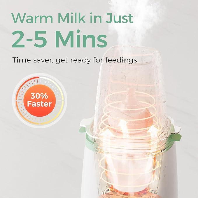 Momcozy Bottle Warmer, Fast Bottle Warmers for All Bottles with Timer, Accurate Temperature Control and Automatic Shut - Off, Multifunctional Bottle Warmer for Breastmilk - Adenzo Comfies
