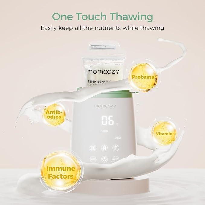 Momcozy Bottle Warmer, Fast Bottle Warmers for All Bottles with Timer, Accurate Temperature Control and Automatic Shut - Off, Multifunctional Bottle Warmer for Breastmilk - Adenzo Comfies