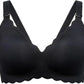 Momcozy Jelly Strip Seamless Floral Push Up Nursing Bra – Comfortable Wireless Maternity and Breastfeeding Bra with Adjustable Straps and Removable Pads - Adenzo Comfies