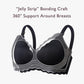 Momcozy Jelly Strip Seamless Floral Push Up Nursing Bra – Comfortable Wireless Maternity and Breastfeeding Bra with Adjustable Straps and Removable Pads - Adenzo Comfies