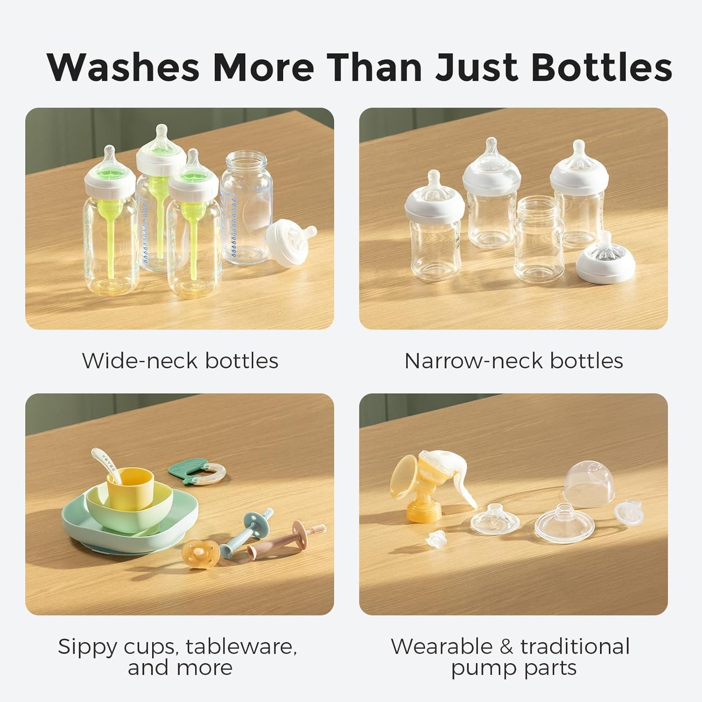 Momcozy KleanPal Pro Baby Bottle Washer, Sterilizer & Dryer - All-in-One Cleaning Machine for Bottles, Pump Parts & Baby Essentials - Time-Saving & Effortless Care