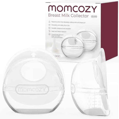 Momcozy Breast Milk Collector - Silicone Breast Milk Shells for Nursing Moms - Adenzo Comfies