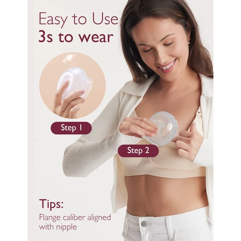 Momcozy Milk Collector for Breastmilk, Silicone Breast Milk Shells