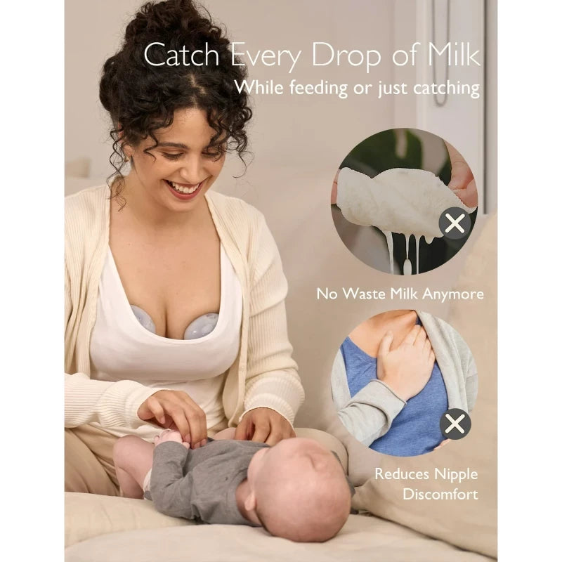 Momcozy Milk Collector for Breastmilk, Silicone Breast Milk Shells