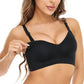 Momcozy Nursing Bra for Breastfeeding, Seamless Maternity Bra for Women Smooth Black - Adenzo Comfies