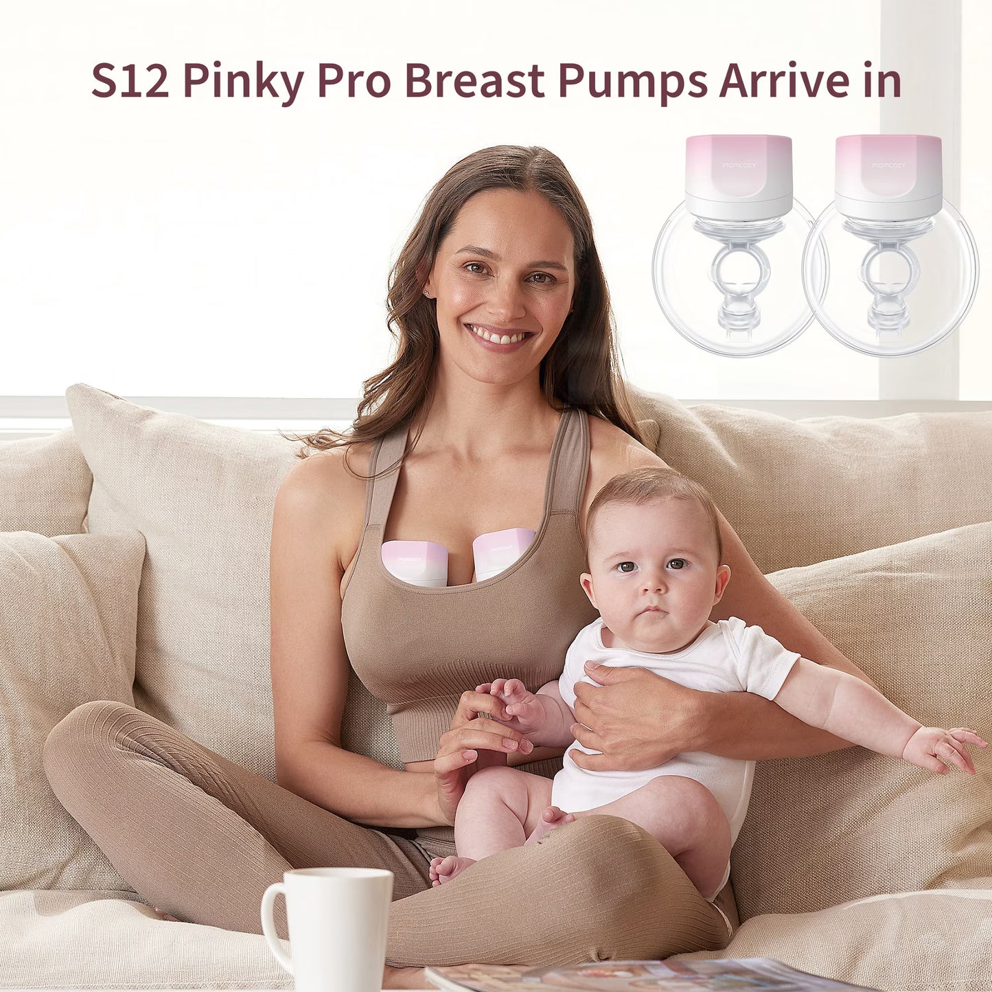 Momcozy S9 Pro Hands-Free Wearable Breast Pump, Electric Pump with 2 Modes & 9 Suction Levels, Long Battery Life, Portable & Quiet, 24mm