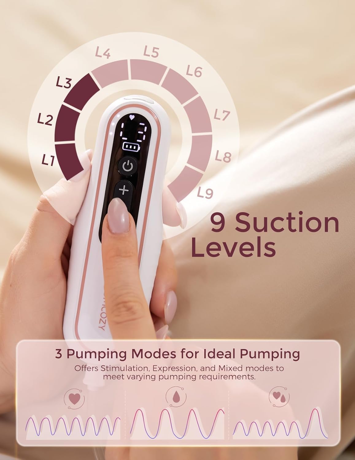 Momcozy Wearable Breast Pump V2 Pro - Ultra-Lightweight Double Electric Hands-Free Portable Pump - Adenzo Comfies
