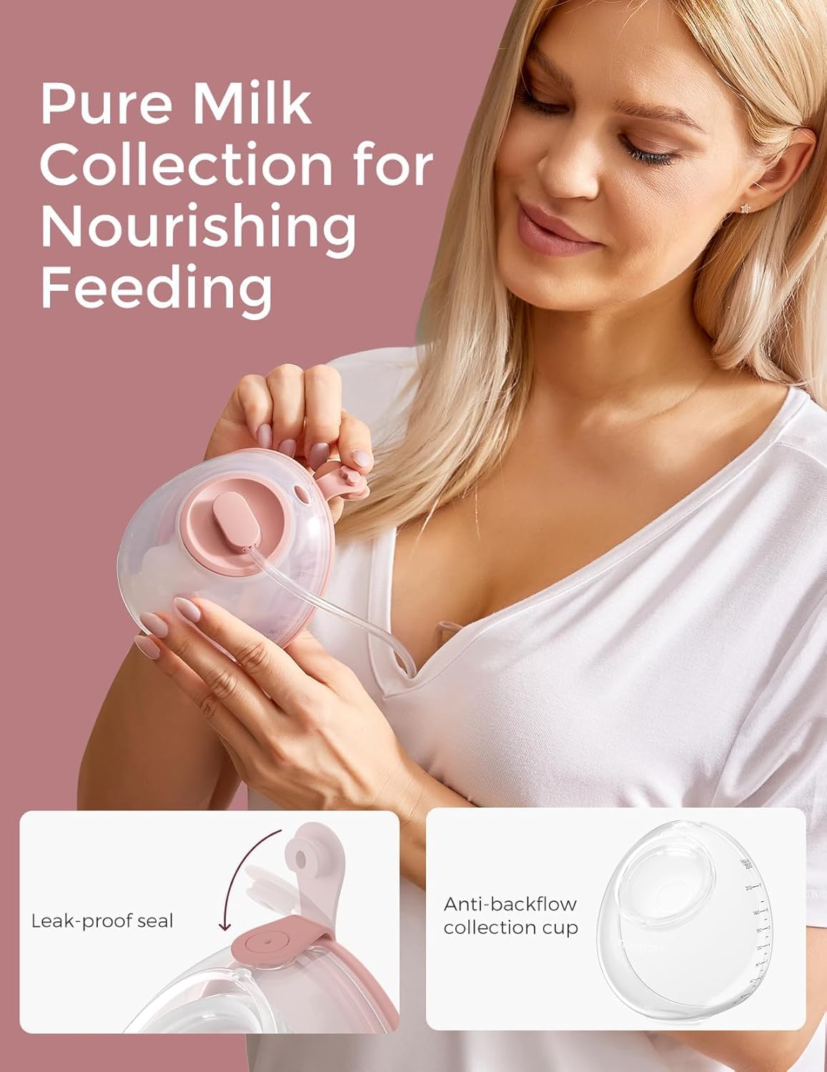 Momcozy Wearable Breast Pump V2 Pro - Ultra-Lightweight Double Electric Hands-Free Portable Pump - Adenzo Comfies