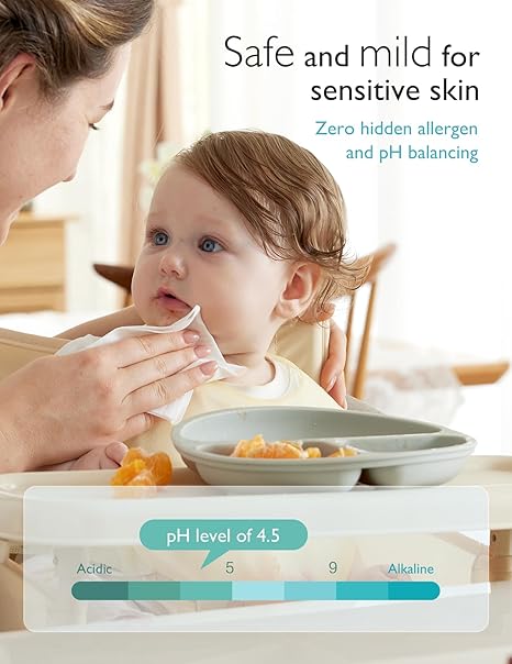 Momcozy Extra Large Baby Wipes, 99% Water Based, Unscented, Hypoallergenic Wipes for Sensitive Skin, Cleansing, Moisturizing