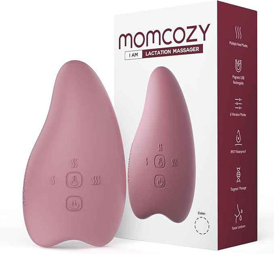 Momcozy A1Pro Lactation Massager – Heat & Deep Vibration, Red (1PCS) - Adenzo Comfies