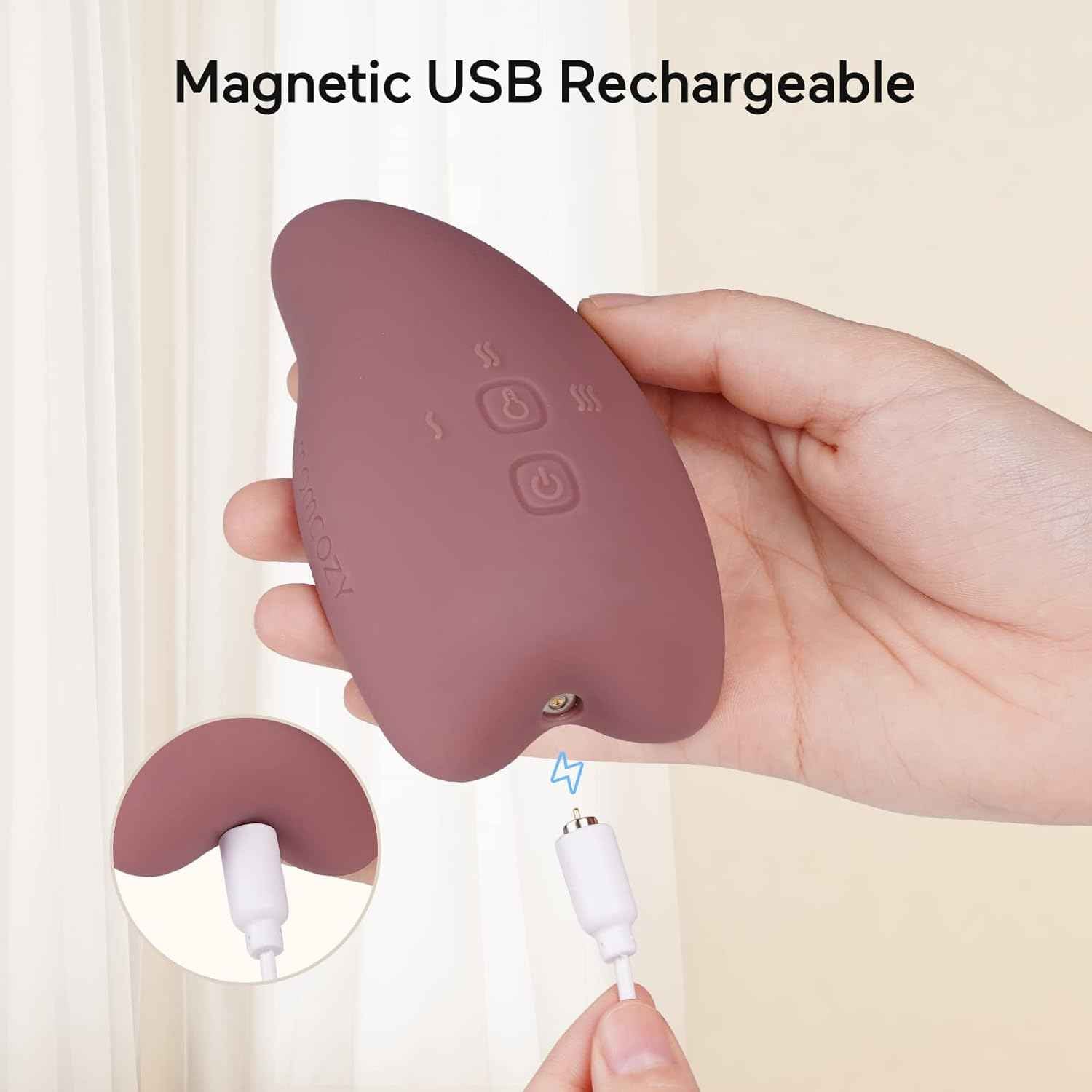 Momcozy A1Pro Lactation Massager – Heat & Deep Vibration, Red (1PCS)