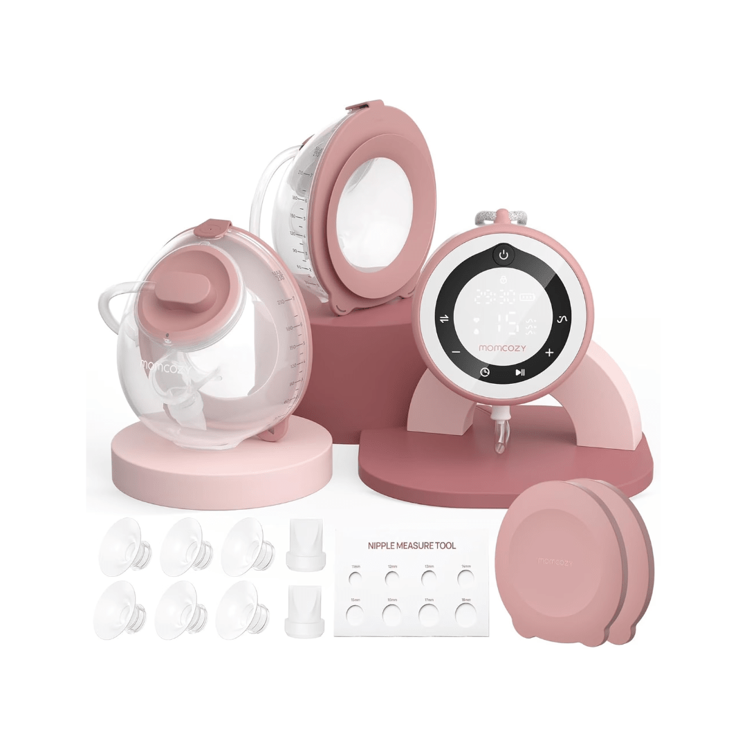 Momcozy Breast Pump V1 Pro Hospital-Grade Hands-Free Portable Wearable Pump - Adenzo Comfies