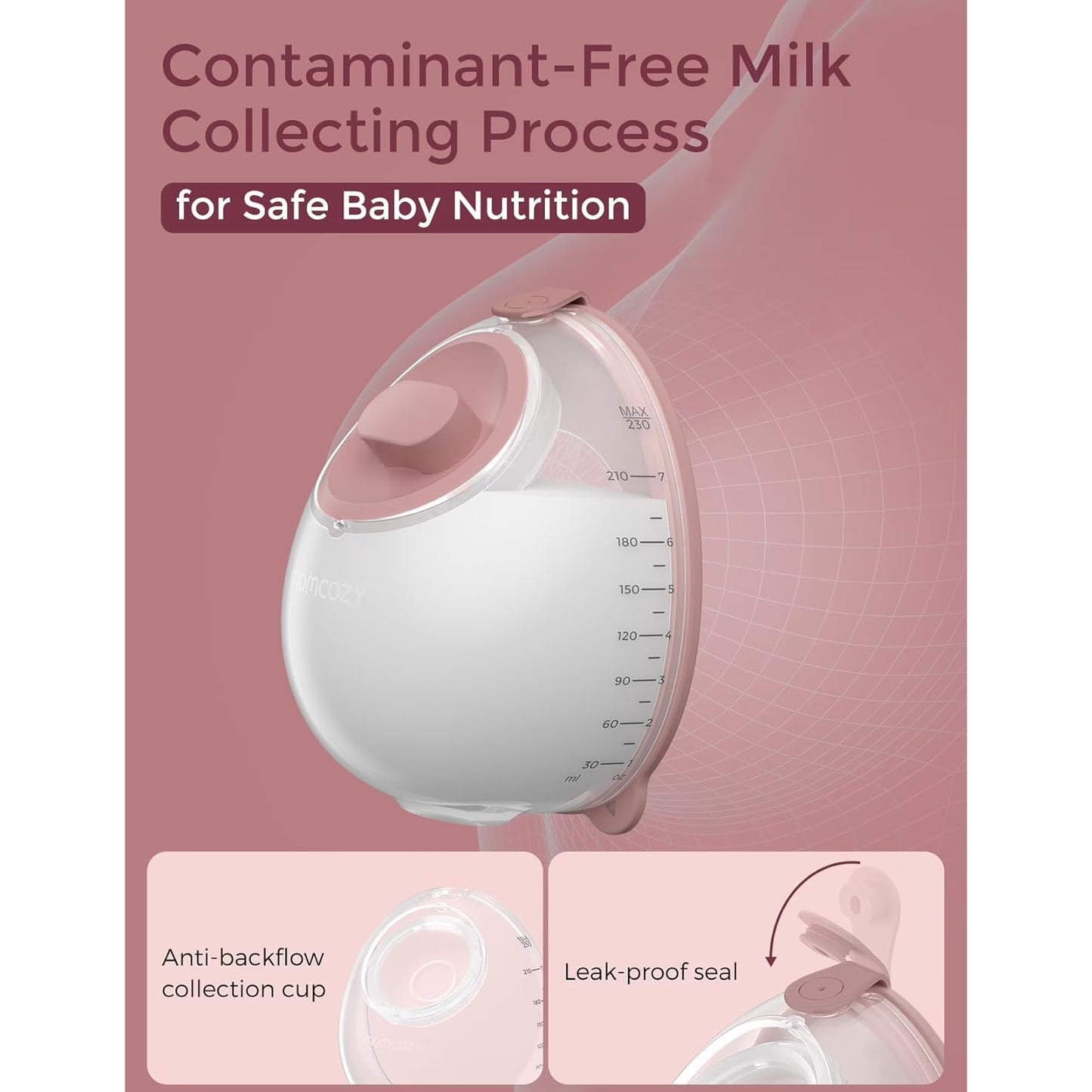 Momcozy Breast Pump V1 Pro Hospital-Grade Hands-Free Portable Wearable Pump