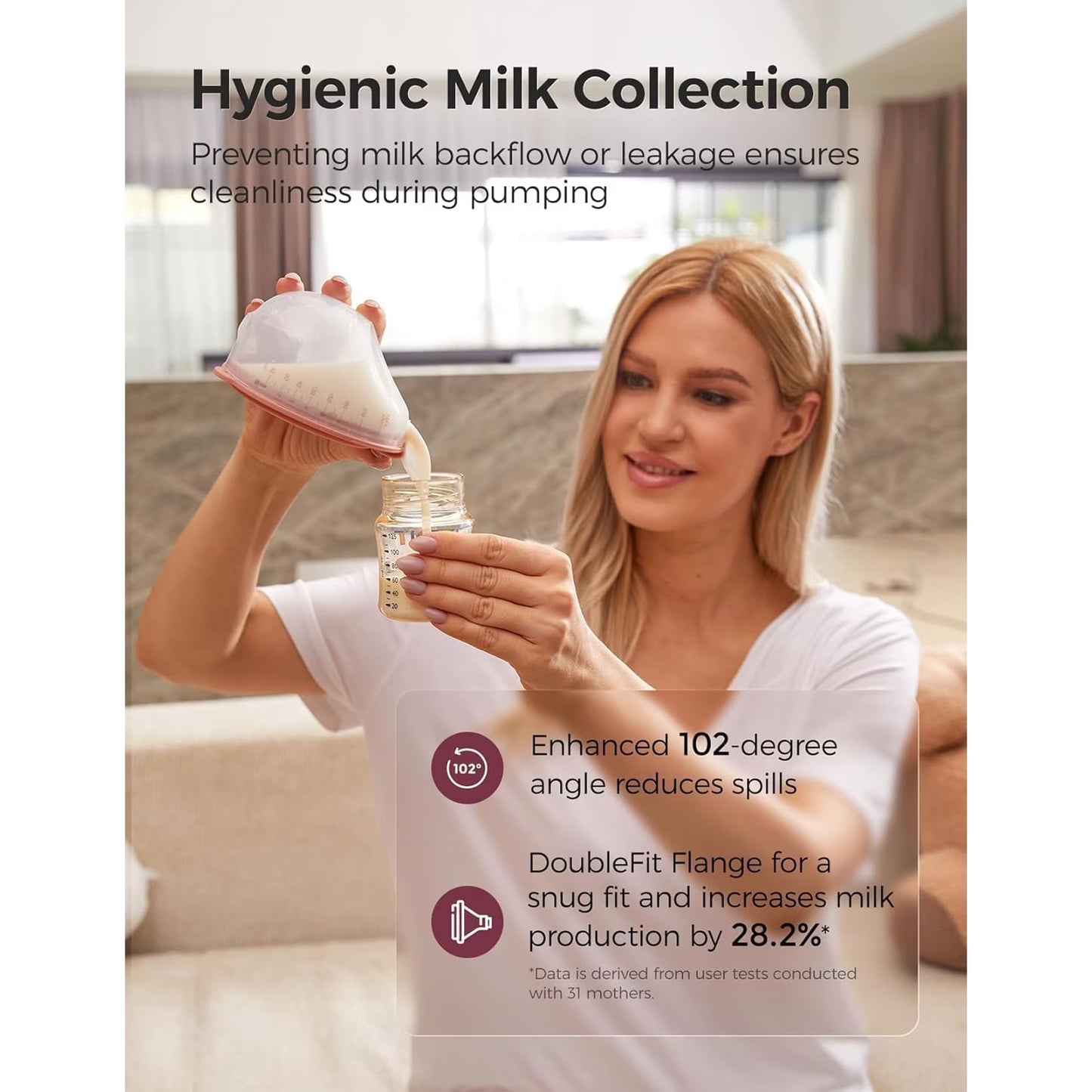 Momcozy Breast Pump V1 Pro Hospital-Grade Hands-Free Portable Wearable Pump