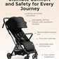 Momcozy ClickGo Lightweight Baby Stroller – Compact Travel Stroller with One‑Hand Fold, Carry‑On Approved, UPF50+ Canopy - Adenzo Comfies