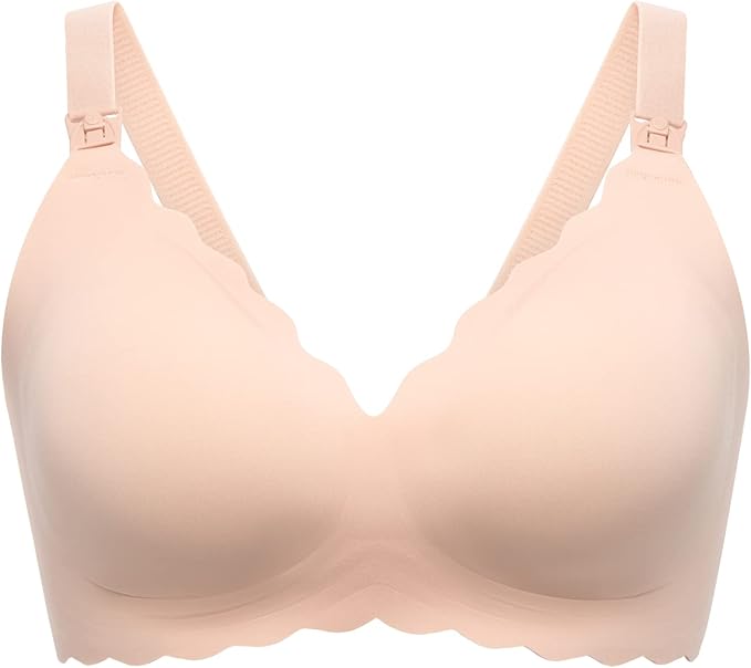 Momcozy Nursing Bras Seamless Wireless Classic Jelly Strip Support Breastfeeding Maternity Bra - Adenzo Comfies