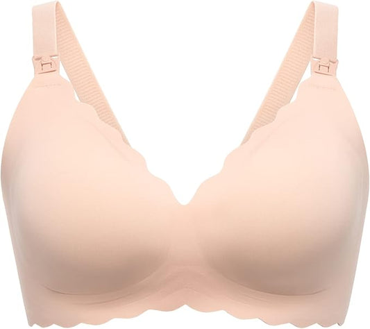 Momcozy Nursing Bras Seamless Wireless Classic Jelly Strip Support Breastfeeding Maternity Bra - Adenzo Comfies