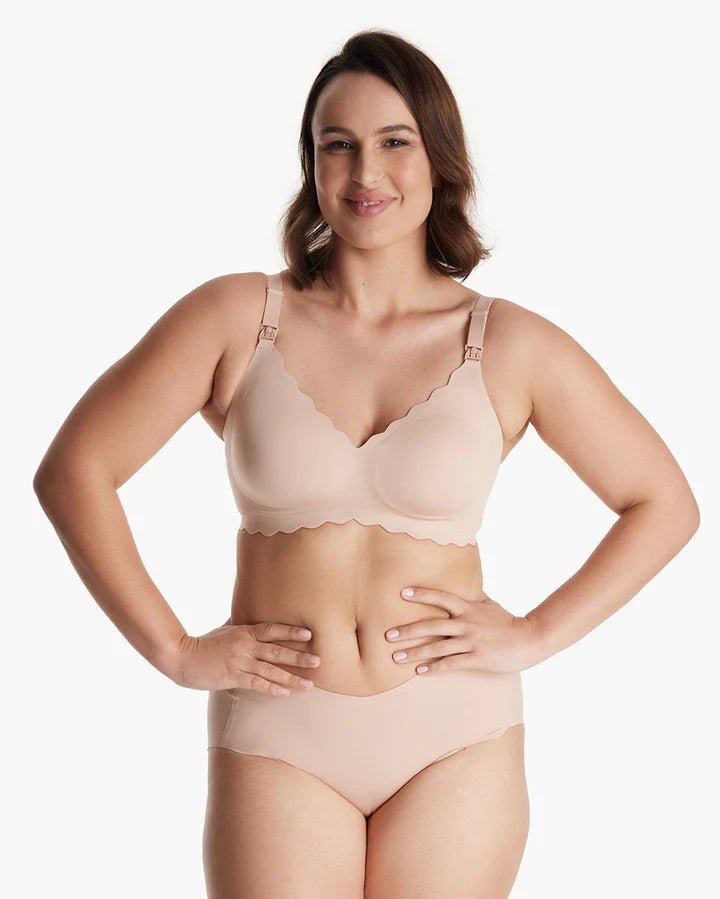 Momcozy Nursing Bras Seamless Wireless Classic Jelly Strip Support Breastfeeding Maternity Bra - Adenzo Comfies
