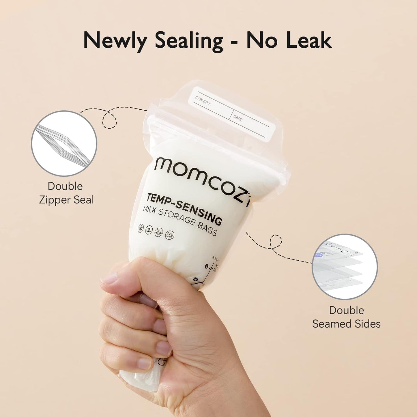Momcozy Temperature Sensing Milk Storage Bags