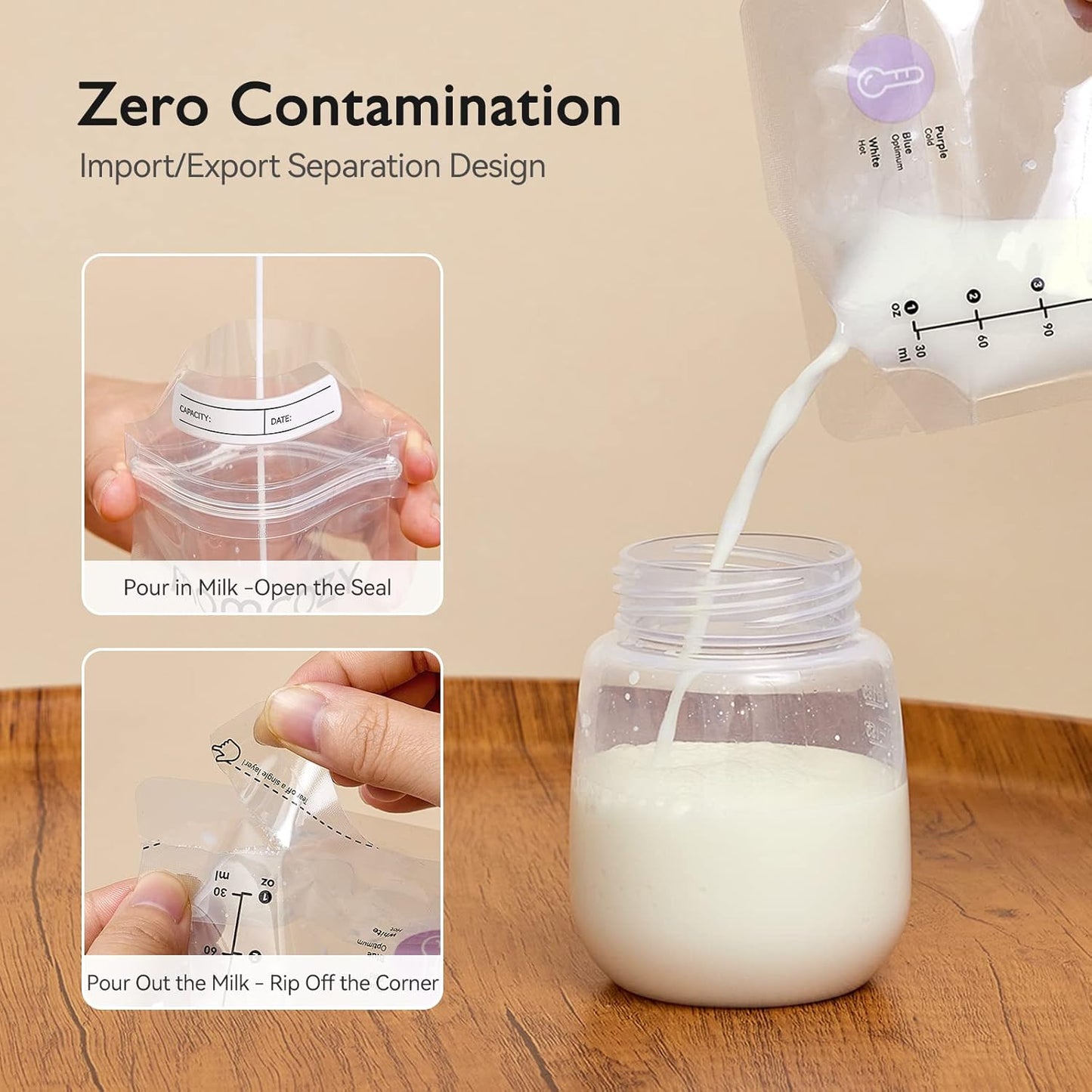 Momcozy Temperature Sensing Milk Storage Bags