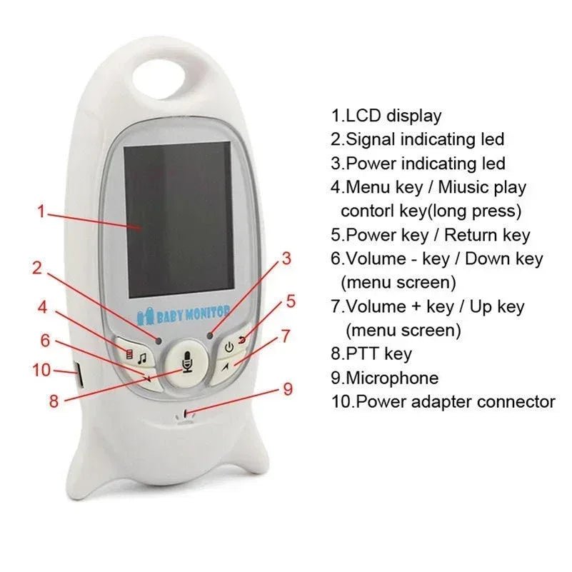 Remote Night Vision Binoculars Smart Baby Voice Alarm Monitor Baby Video Monitor VB601 Baby Monitors Vb601 with Screen Phone - Adenzo Comfies