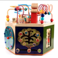 Multi Function 6 Sides Montessori Educational Mini Abacuse Maze Beads Kids Wooden Activity Cube Toy for Children. - Adenzo Comfies