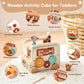 Wooden Activity Cube - 8 in 1 Activity Cube with Animal Tourism Bus Theme | Montessori Toys for 1 Year Old Boys Girls, Multipurpose Educational Toys for Toddlers and Kids . - Adenzo Comfies