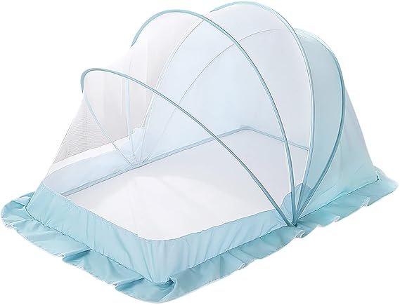 Portable Baby Mosquito Net Tent 100×56×60cm | Foldable Breathable Anti - Mosquito Crib Net for Babies & Toddlers 0–5 Years - Adenzo Comfies