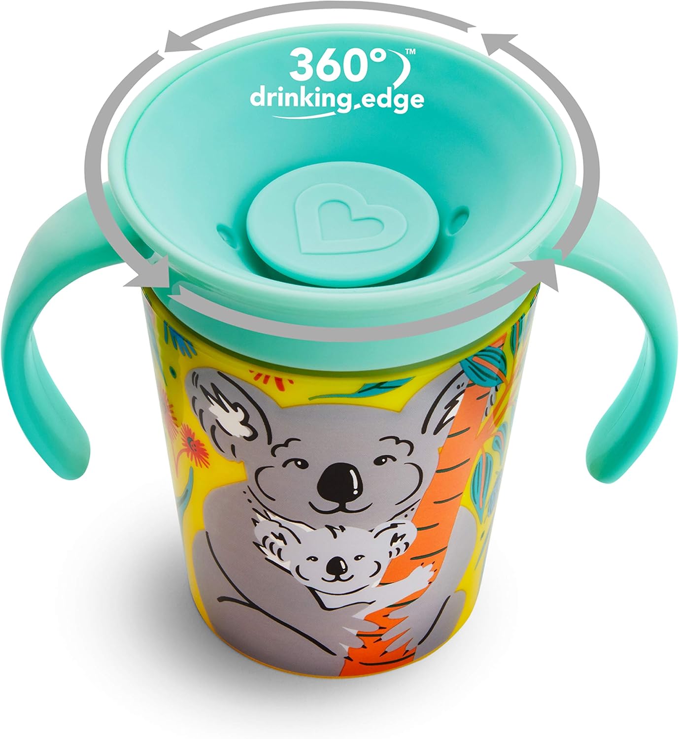 Munchkin Miracle 360° Wildlove Trainer Cup, 6Oz/177Ml, Koala - Adenzo Comfies