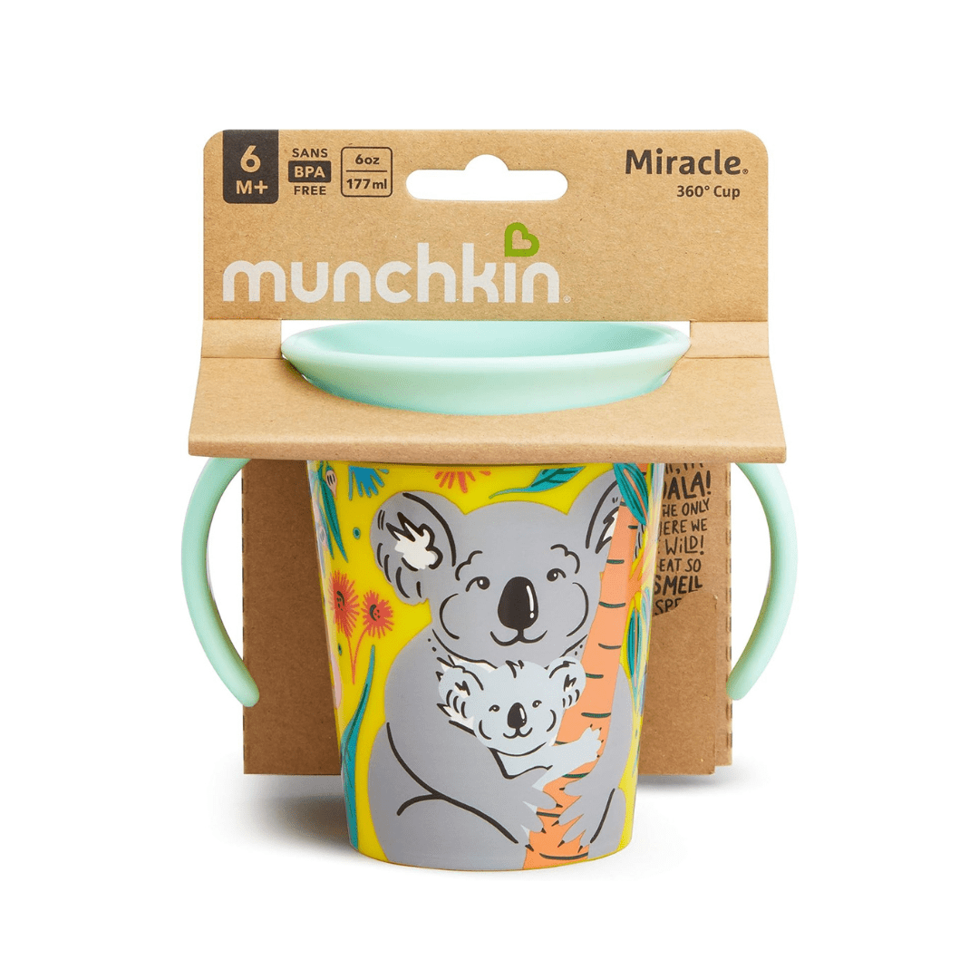 Munchkin Miracle 360° Wildlove Trainer Cup, 6Oz/177Ml, Koala - Adenzo Comfies