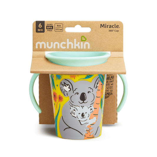 Munchkin Miracle 360° Wildlove Trainer Cup, 6Oz/177Ml, Koala - Adenzo Comfies