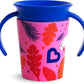 Munchkin Miracle 360° WildLove Trainer Cup| 6 oz/177 ml |Spill-Proof| BPA-Free Toddler Cup with 360° Drinking Edge - Eco-Friendly Packaging |Fox