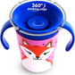 Munchkin Miracle 360° WildLove Trainer Cup| 6 oz/177 ml |Spill-Proof| BPA-Free Toddler Cup with 360° Drinking Edge - Eco-Friendly Packaging |Fox - Adenzo Comfies