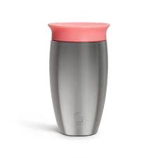 Munchkin Miracle 360 Cups, Stainless Steel Toddler Cup, BPA Free Baby & Toddler Sippy Cup, Non Spill Cup, Dishwasher Safe Baby Cup, Leakproof Childrens Cups, 12+ Months - 10oz/296ml