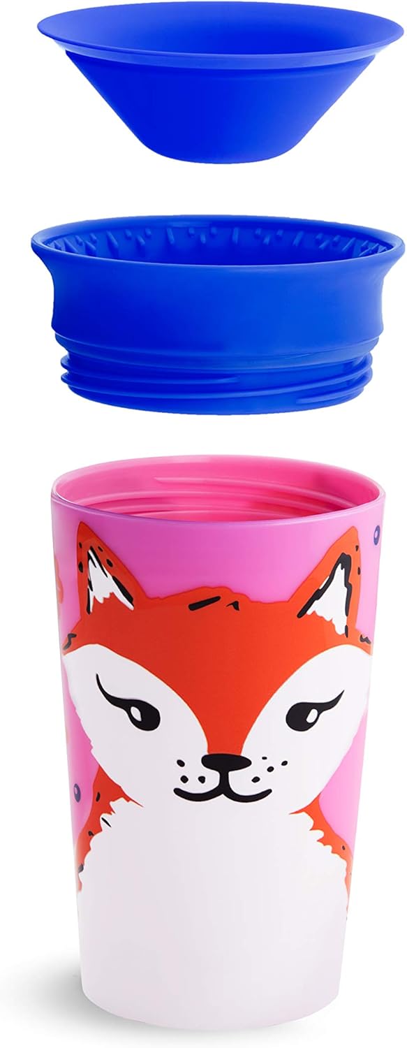 Munchkin Miracle 360 WildLove Sippy Cup, 9 oz / 266 ml, Fox