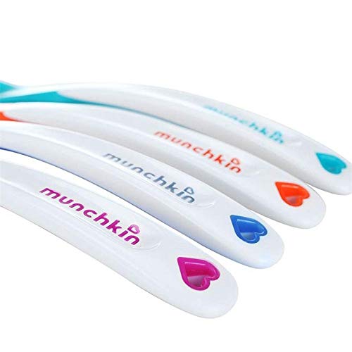 Munchkin White Baby Safety Spoons for Hot Food, 4 Pack