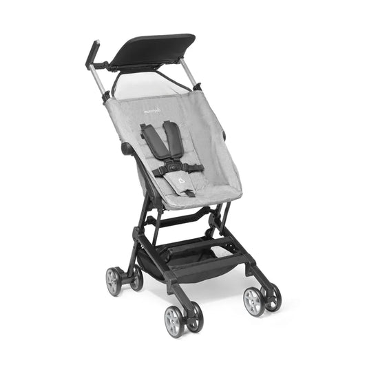 Munchkin Sparrow™ Ultra‑Compact Lightweight Travel Stroller – Grey / Black - Adenzo Comfies