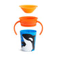 Munchkin Miracle 360˚ Wildlove Trainer Cup with Handles, 6 Ounce, Orca, 1 Pack - Adenzo Comfies