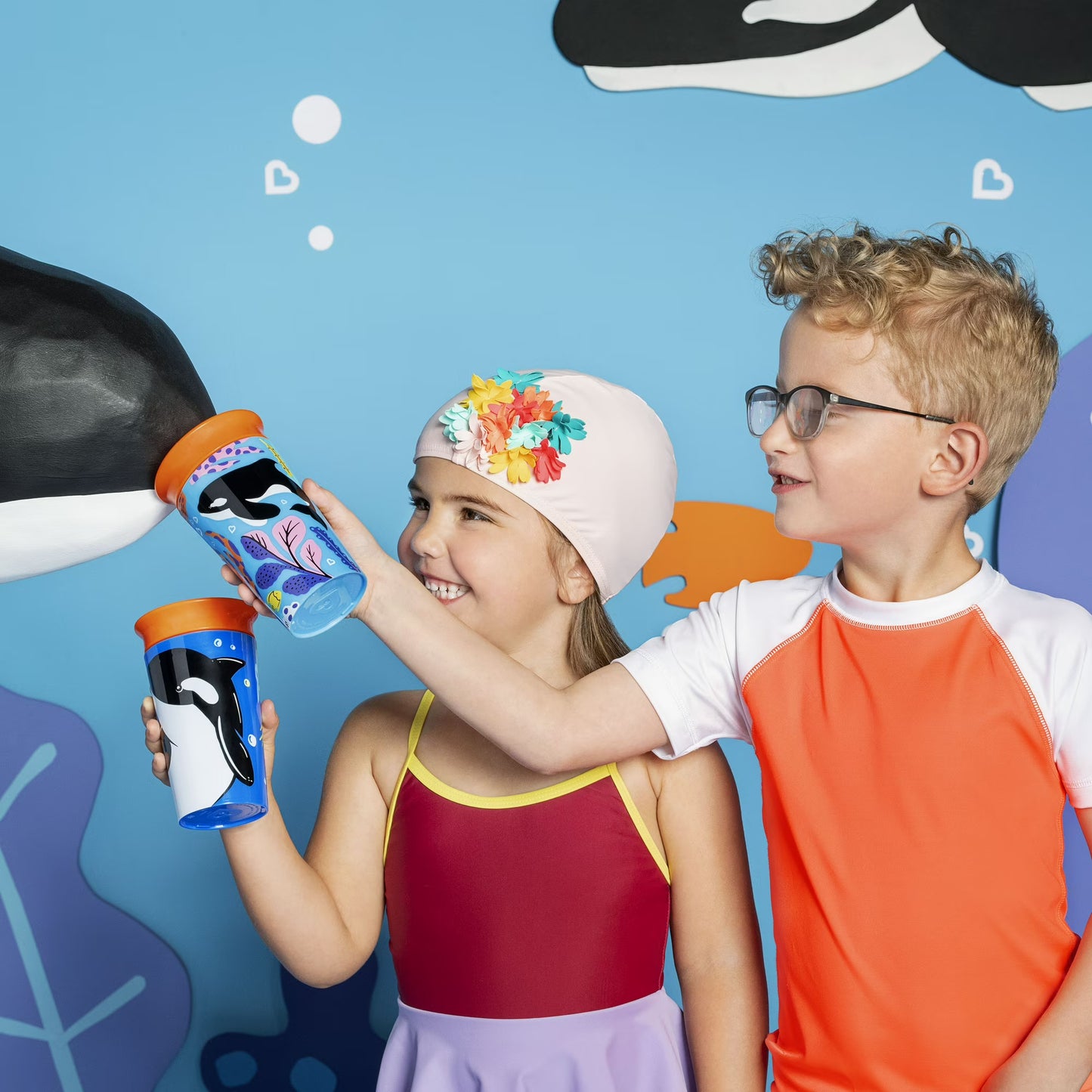 Munchkin Miracle 360 WildLove Sippy Cup, 9 Oz, Orca, 1 Pack
