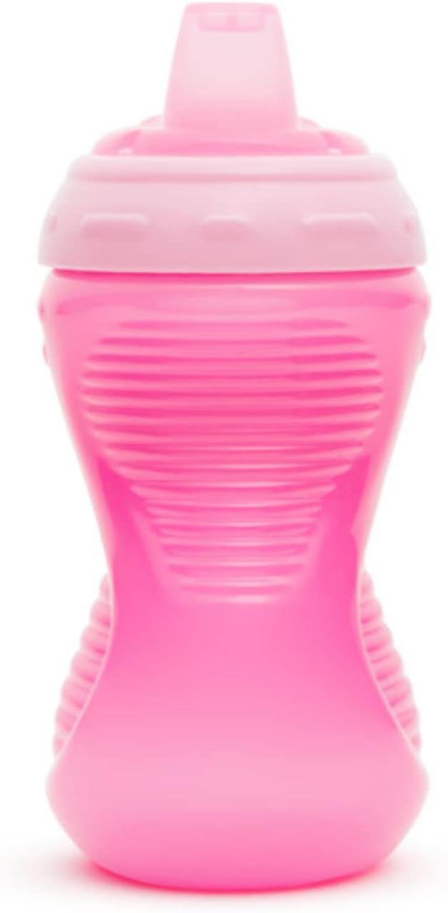 Munchkin 10 oz Sippy Cups, Mighty Grip Spill-Proof, for Children 9 Months and Up, Contoured Design, Soft Silicone Spout, Dishwasher and Freezer Safe