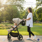 Neobreez FYRA Universal Baby Stroller Organizer, Baby Stroller Caddy Hanging Bag with Insulated Cup Holder, Bottle Holders, Phone Pocket, Fits For All Strollers, Pram Buggy Pushchair Organizer Bag-Black . - Adenzo Comfies