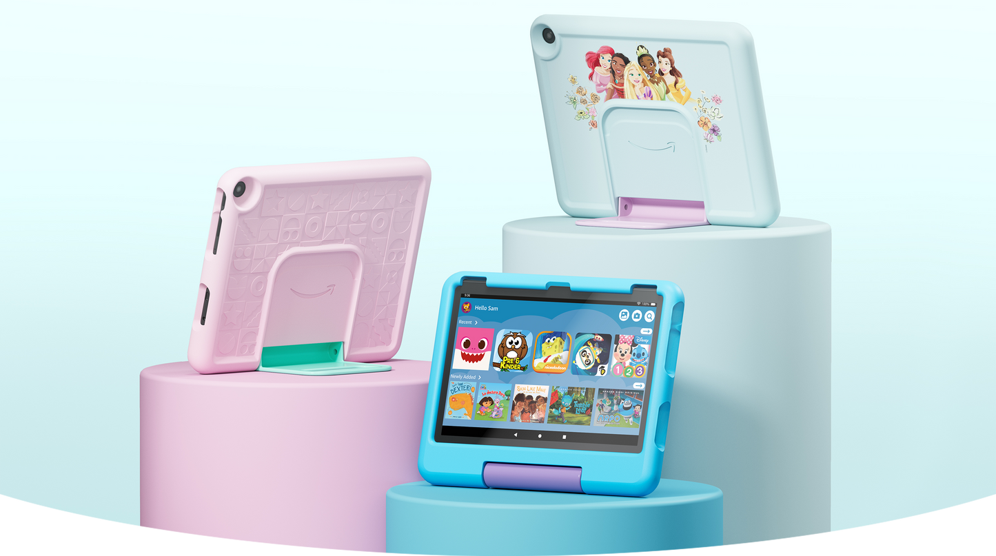 Amazon Fire HD 10 Kids tablet (newest model) ages 3-7 | Bright 10.1" HD screen with included ad-free and exclusive content, robust parental controls, 13-hr battery, 32 GB, Blue