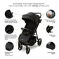 Neobreez TETRA Ultra - Compact Lightweight Travel All - Terrain Toddler Baby Stroller,Baby Trolley Pushchair Buggy W/Cup Holder,Waterproof UPF 50+ Canopy,0 - 4yrs, 22kg - Adenzo Comfies